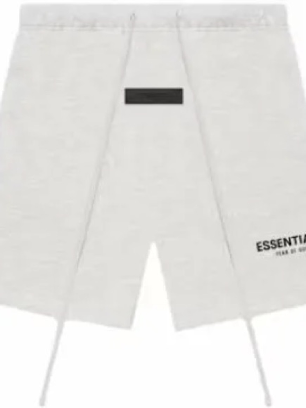 ESSENTIALS Men’s Cream Drawstring Athletic Shorts